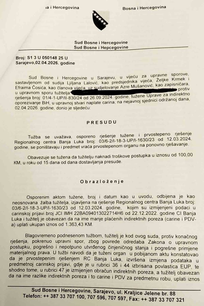 presuda Sud BiH 2