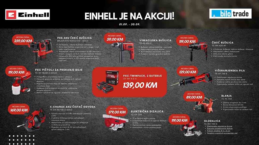 Einhell 9. mjesec 22